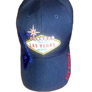 Las Vegas Blue Souvenir Embroidered Baseball Hat